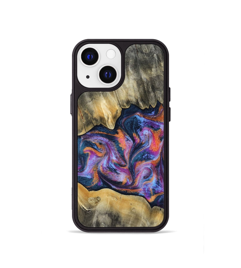 iPhone 13 mini Wood Phone Case - Elma (Blue, 815337)