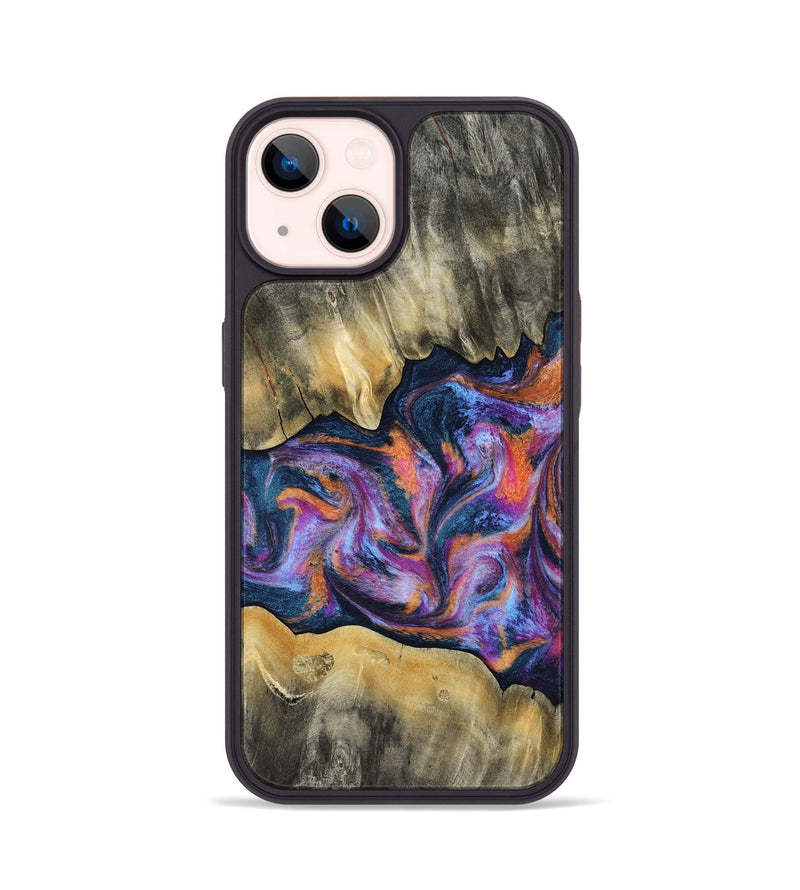 iPhone 14 Wood Phone Case - Elma (Blue, 815337)