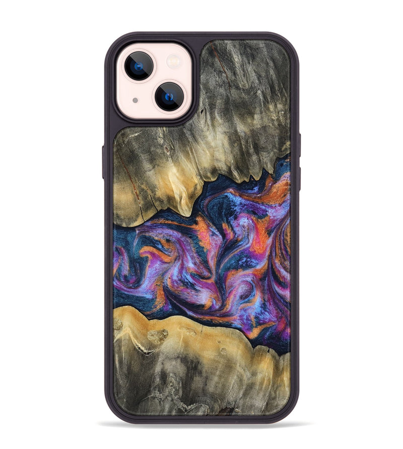 iPhone 14 Plus Wood Phone Case - Elma (Blue, 815337)