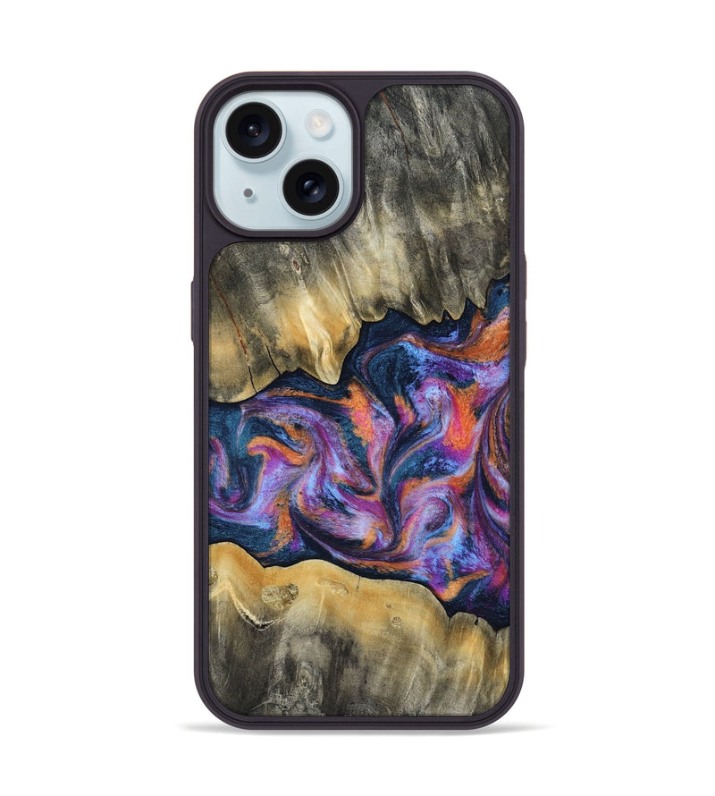 iPhone 15 Wood Phone Case - Elma (Blue, 815337)