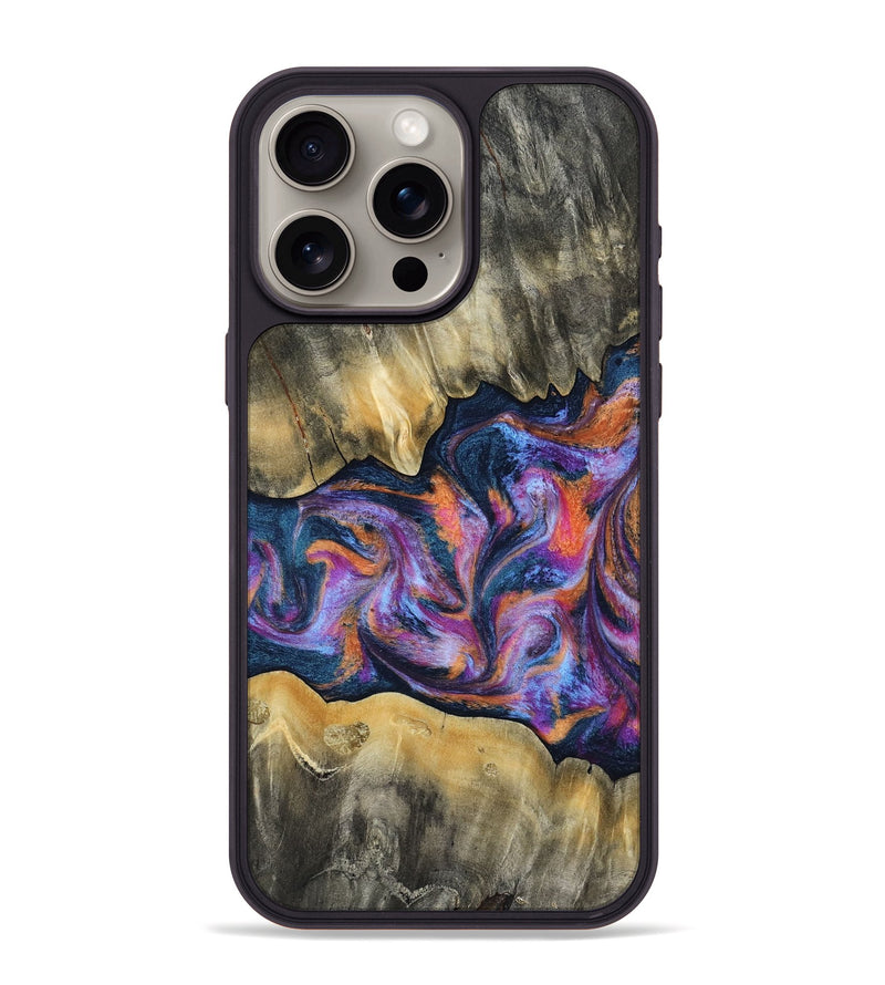 iPhone 15 Pro Max Wood Phone Case - Elma (Blue, 815337)