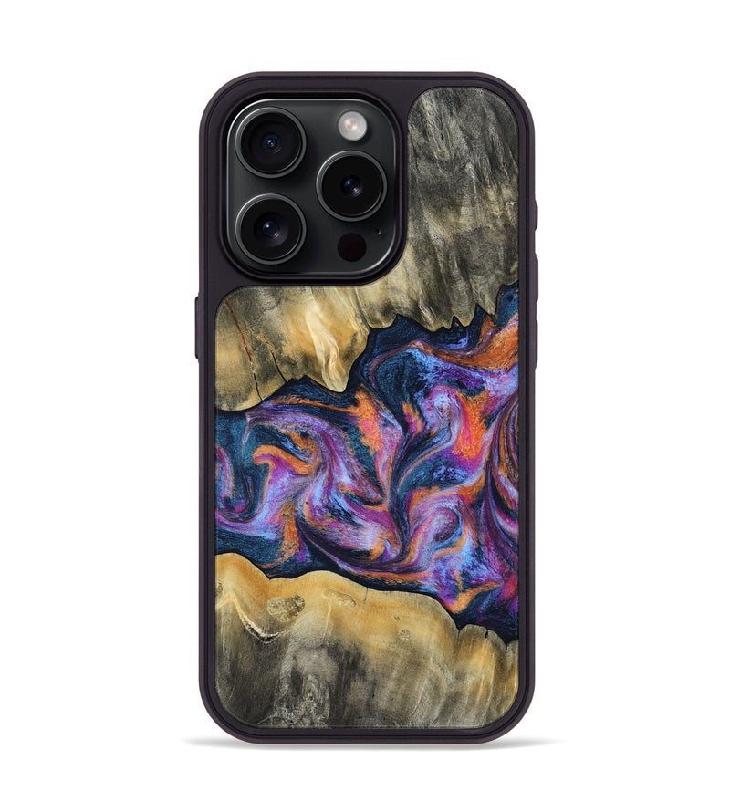 iPhone 15 Pro Wood Phone Case - Elma (Blue, 815337)