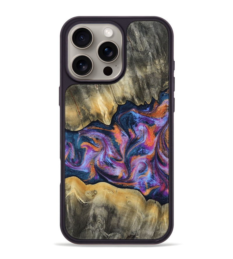 iPhone 16 Pro Max Wood Phone Case - Elma (Blue, 815337)