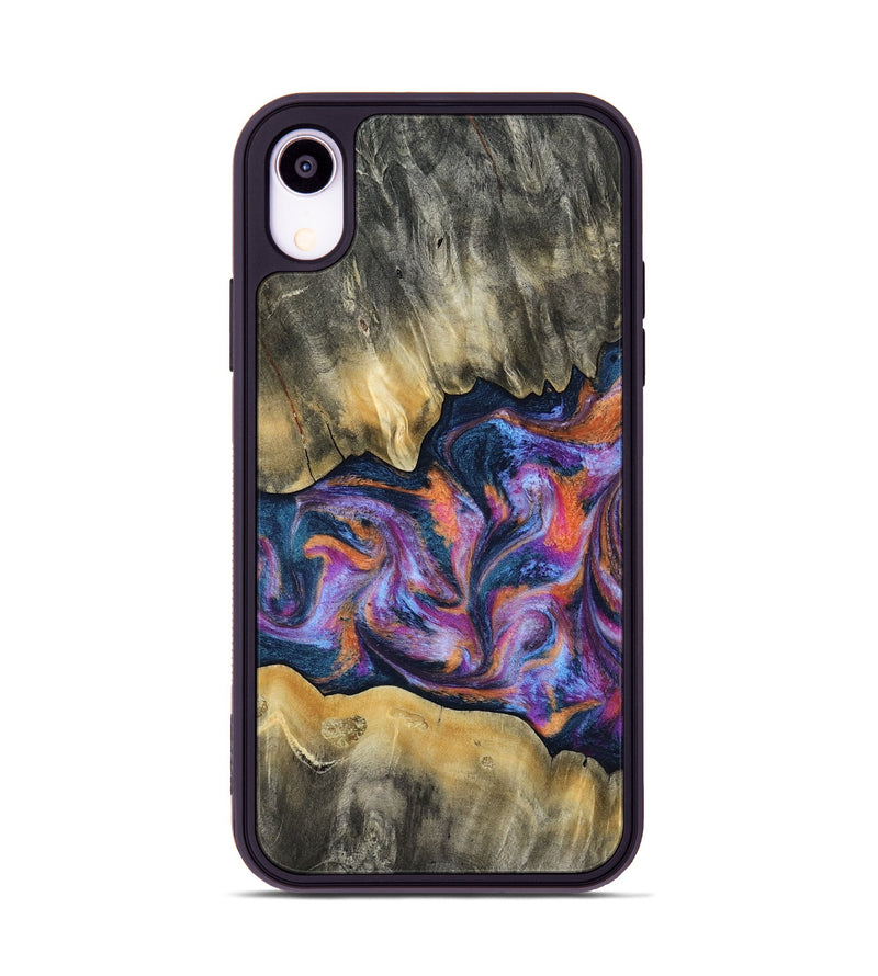iPhone Xr Wood Phone Case - Elma (Blue, 815337)