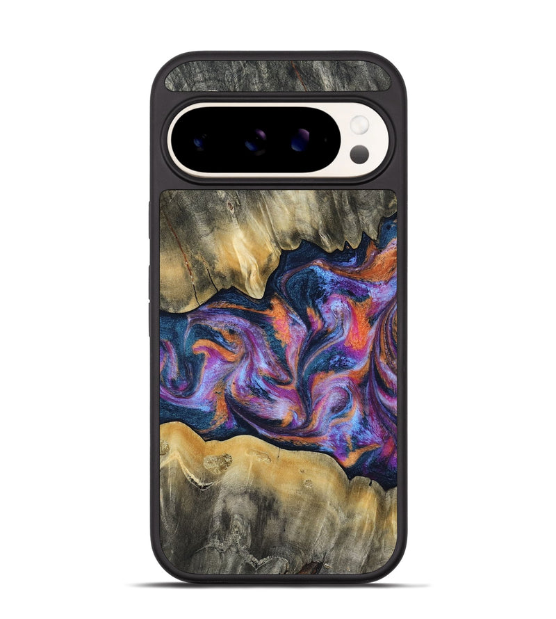 Pixel 9 Wood Phone Case - Elma (Blue, 815337)