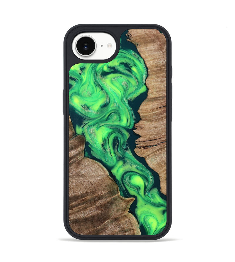 iPhone 17e Wood Phone Case - Amayah (Green, 815340)