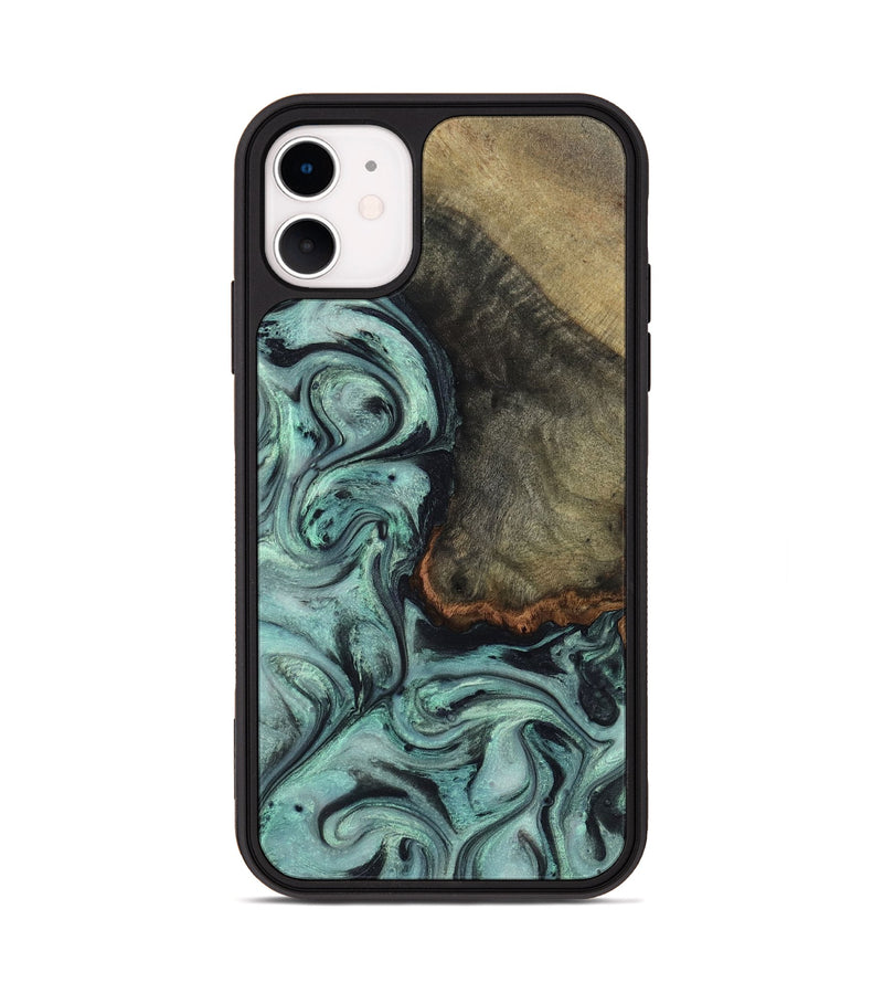 iPhone 11 Wood Phone Case - Enzo (Green, 815344)
