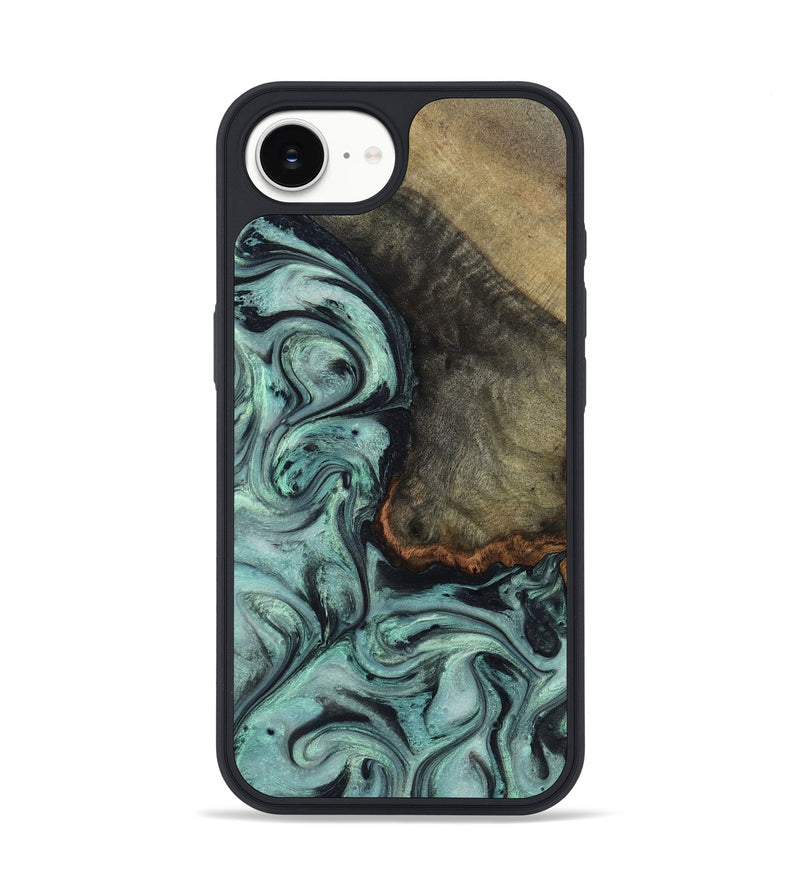 iPhone 16e Wood Phone Case - Enzo (Green, 815344)