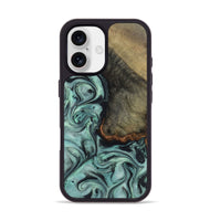 iPhone 17 Wood Phone Case - Enzo (Green, 815344)