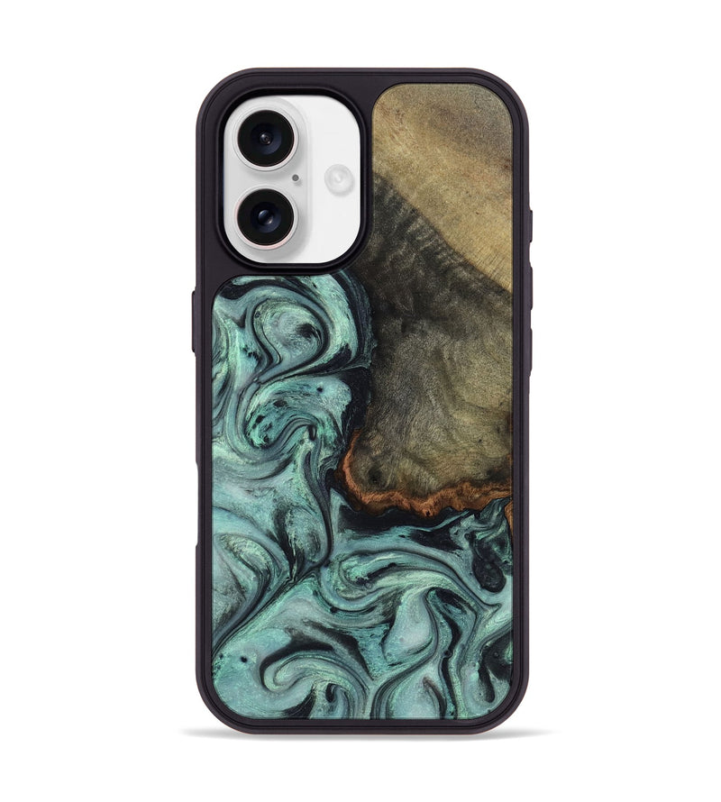 iPhone 17 Wood Phone Case - Enzo (Green, 815344)