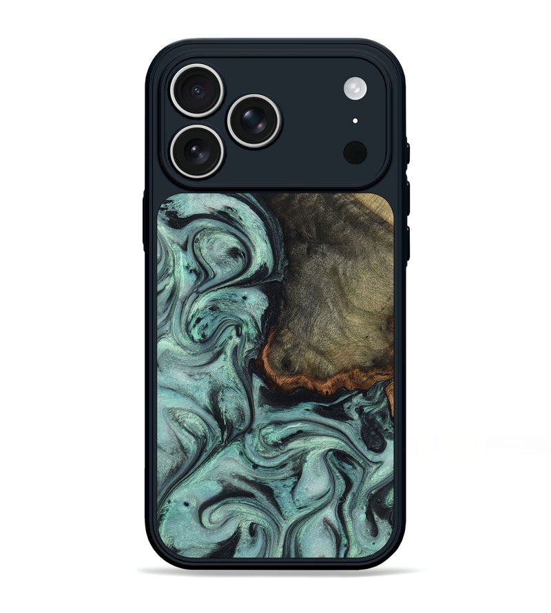 iPhone 17 Pro Max Wood Phone Case - Enzo (Green, 815344)