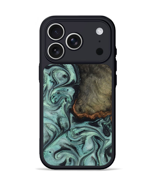 iPhone 17 Pro Wood Phone Case - Enzo (Green, 815344)