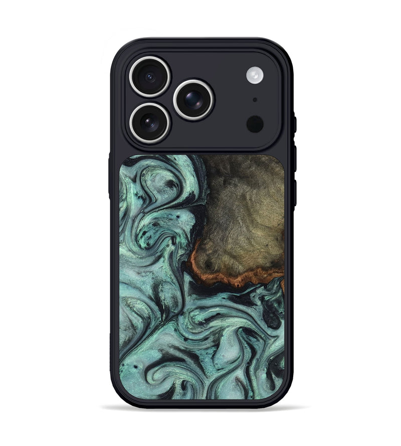 iPhone 17 Pro Wood Phone Case - Enzo (Green, 815344)