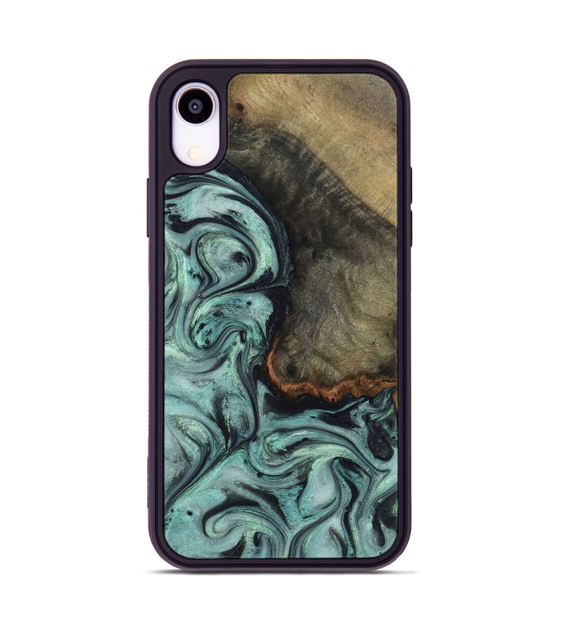 iPhone Xr Wood Phone Case - Enzo (Green, 815344)