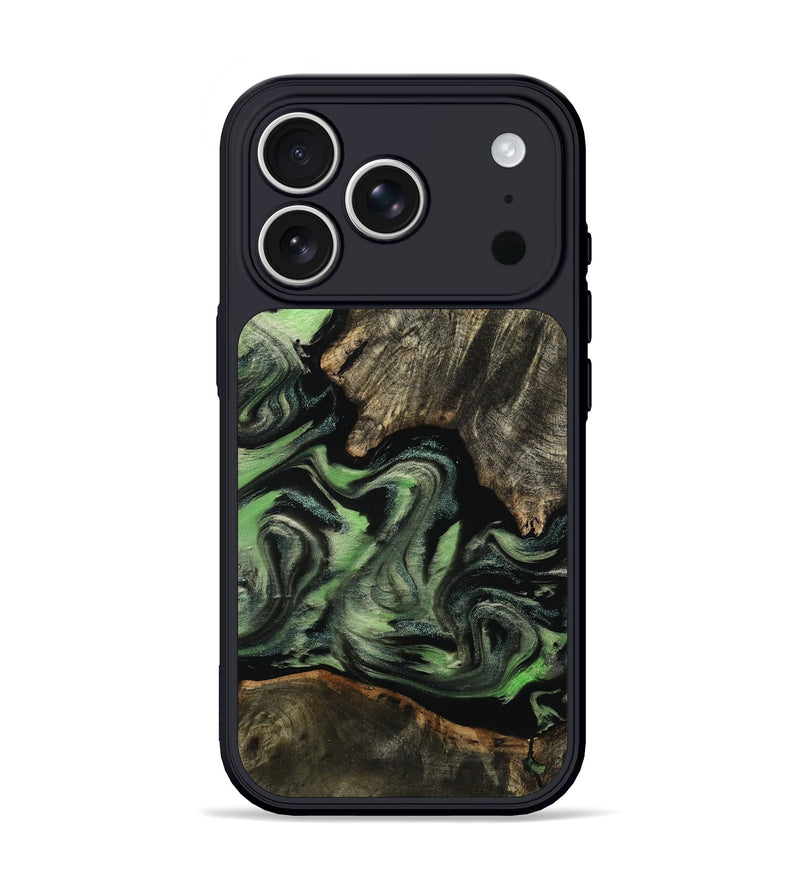 iPhone 17 Pro Wood Phone Case - Lizeth (Green, 815345)