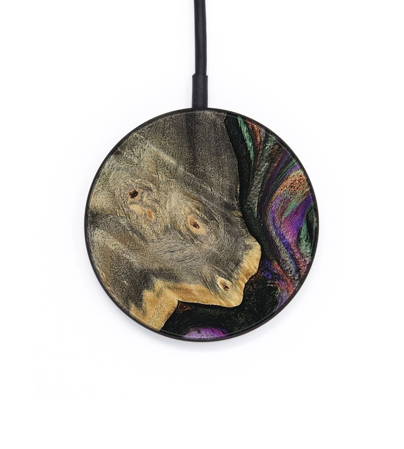 Circle Wood Wireless Charger - Dudley (Purple, 815347)