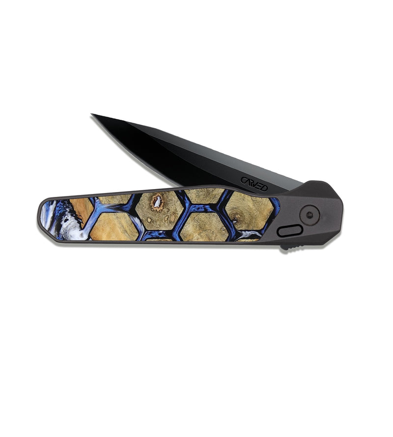 EDC Dark Slate Wood Pocket Knife - Shelby (Pattern, 815358)