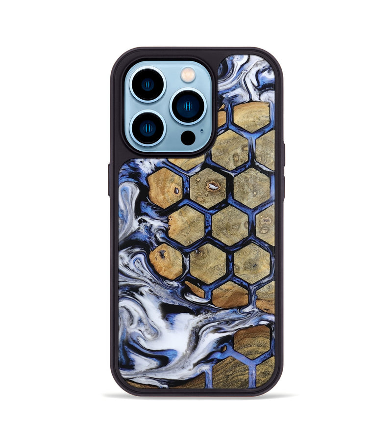 iPhone 14 Pro Wood Phone Case - Shelby (Pattern, 815358)