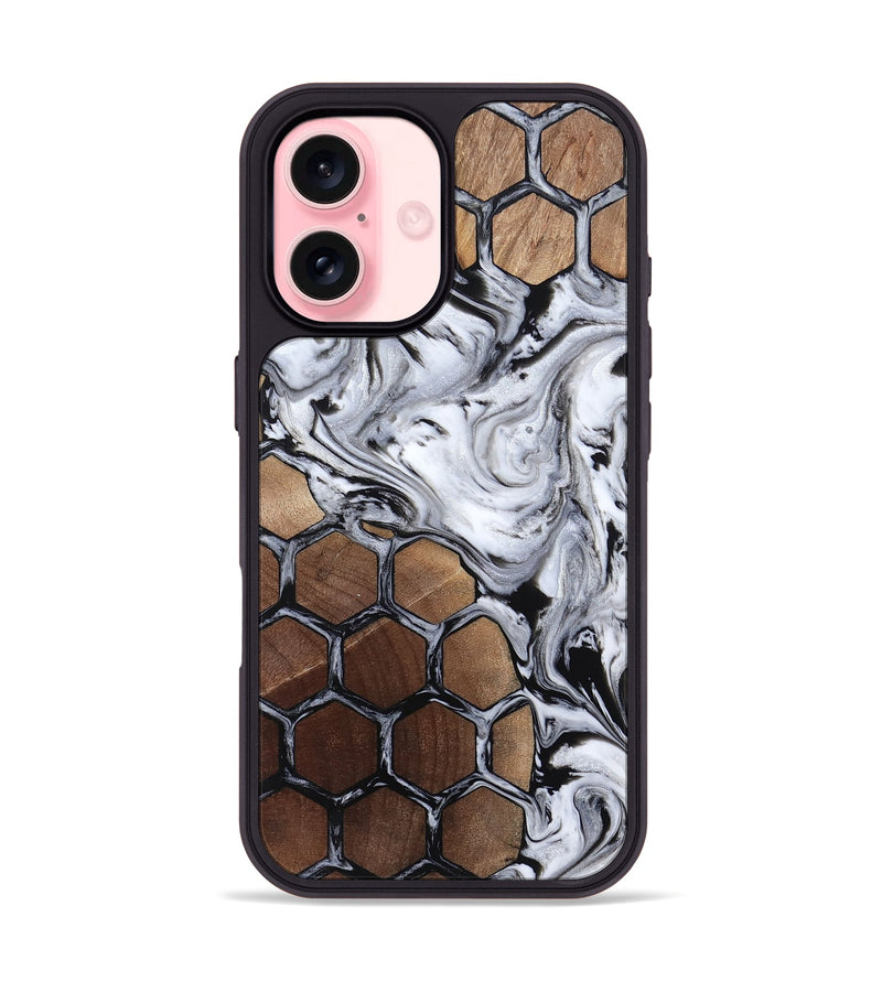 iPhone 16 Wood Phone Case - Tiara (Pattern, 815367)