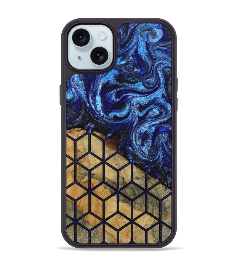 iPhone 15 Plus Wood Phone Case - Elowyn (Pattern, 815387)