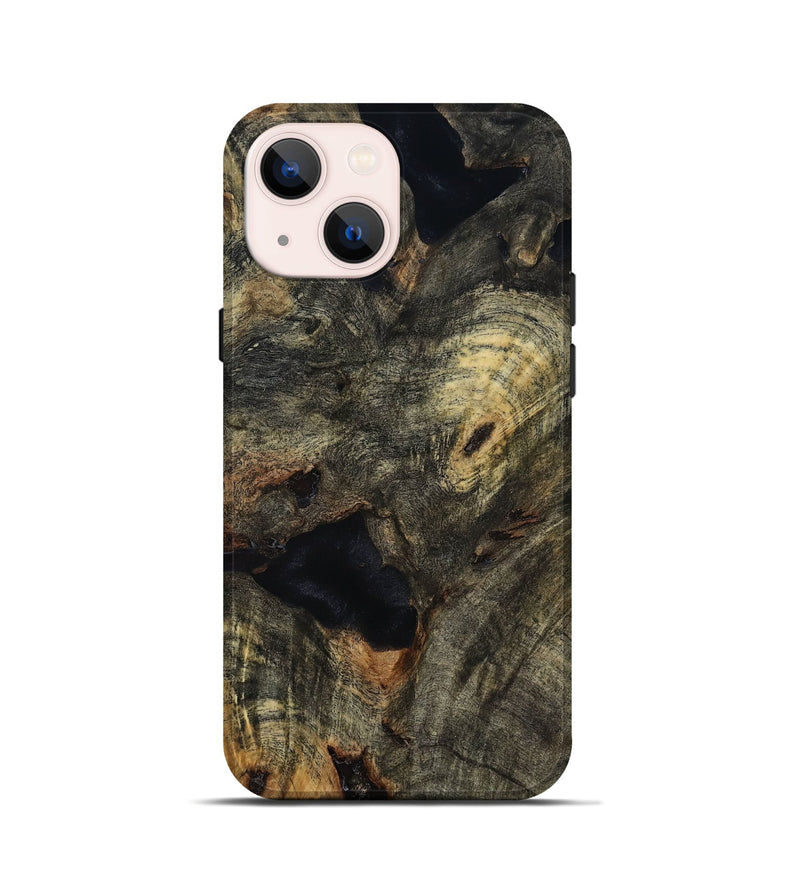 iPhone 13 mini Wood Live Edge Phone Case - Zain (Clear, 815440)
