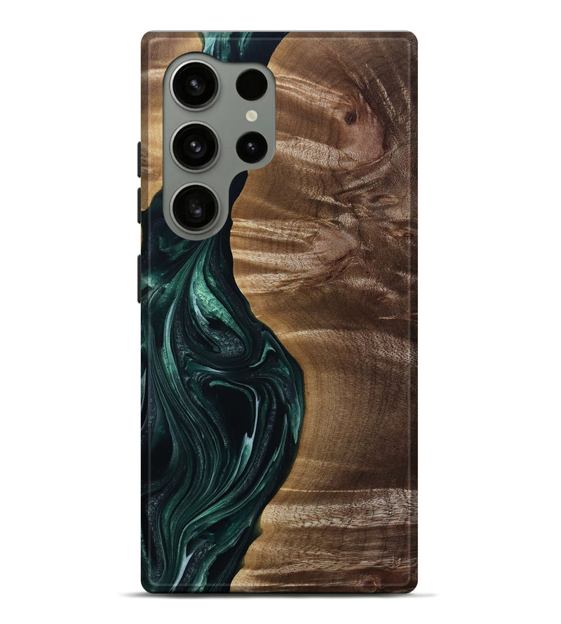 Galaxy S24 Ultra Wood Live Edge Phone Case - Kenzie (Green, 815442)