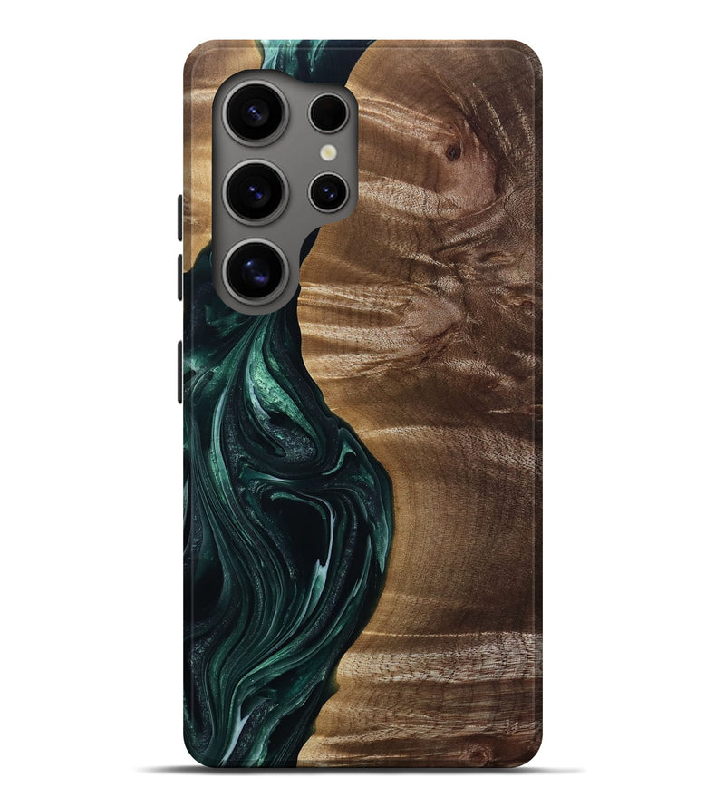 Galaxy S25 Ultra Wood Live Edge Phone Case - Kenzie (Green, 815442)