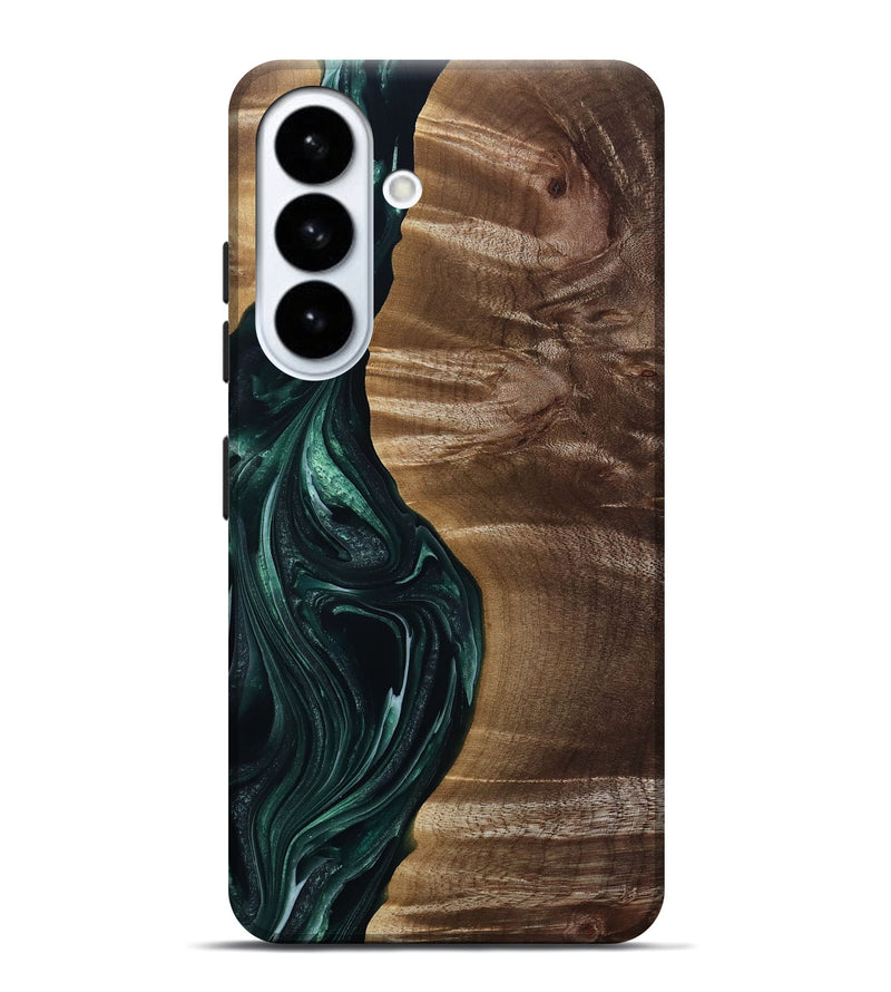 Galaxy S26 Plus Wood Live Edge Phone Case - Kenzie (Green, 815442)