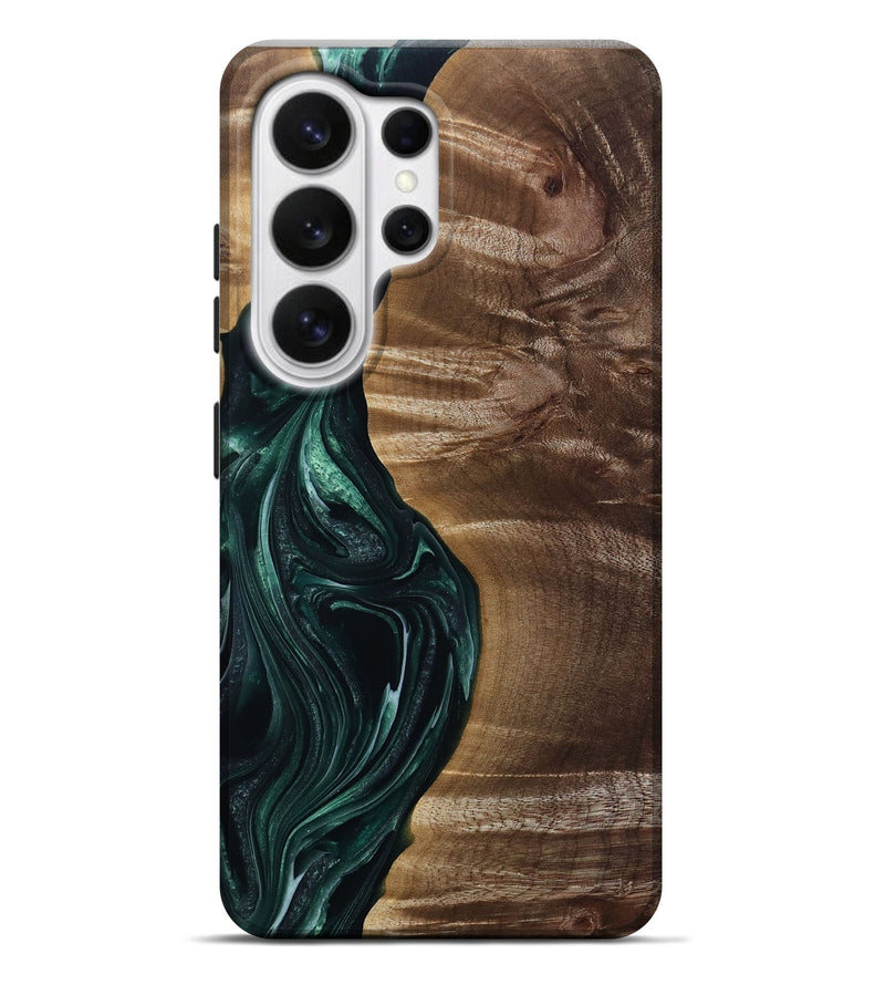 Galaxy S26 Ultra Wood Live Edge Phone Case - Kenzie (Green, 815442)
