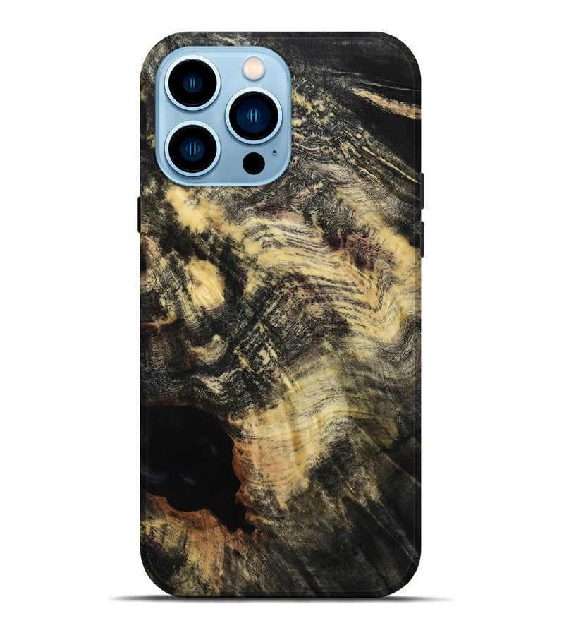 iPhone 14 Pro Max Wood Live Edge Phone Case - Fannie (Wood Burl, 815453)