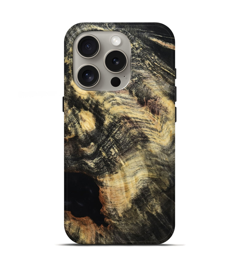 iPhone 16 Pro Wood Live Edge Phone Case - Fannie (Wood Burl, 815453)