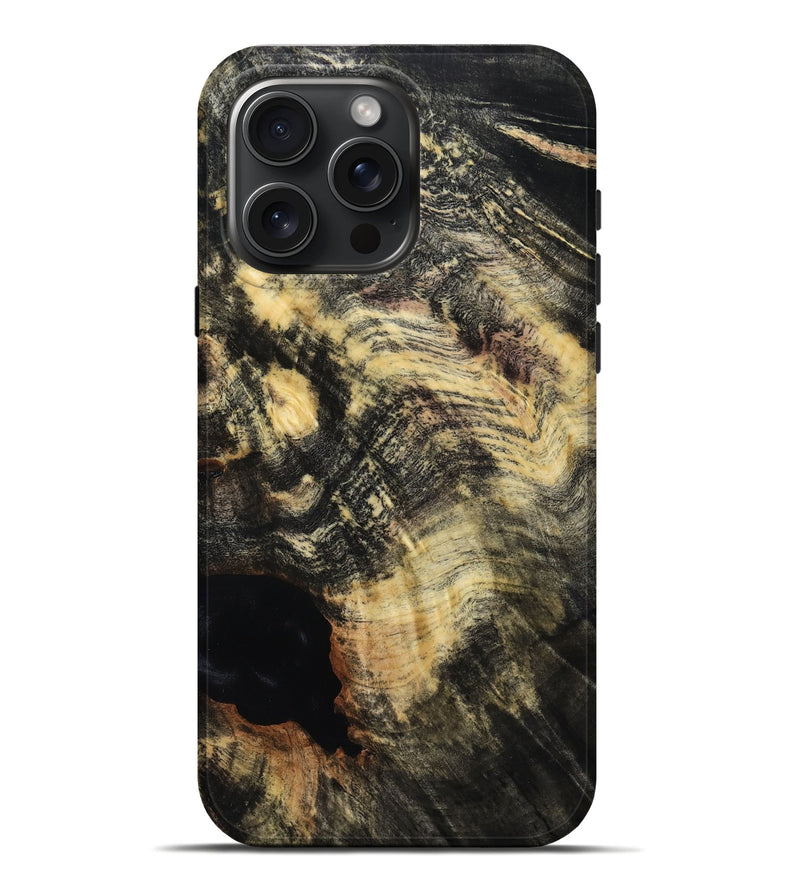 iPhone 16 Pro Max Wood Live Edge Phone Case - Fannie (Wood Burl, 815453)