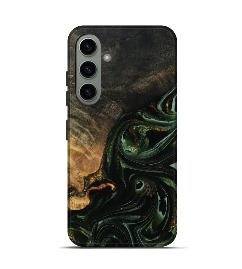 Galaxy S24 Wood Live Edge Phone Case - Cordie (Green, 815463)