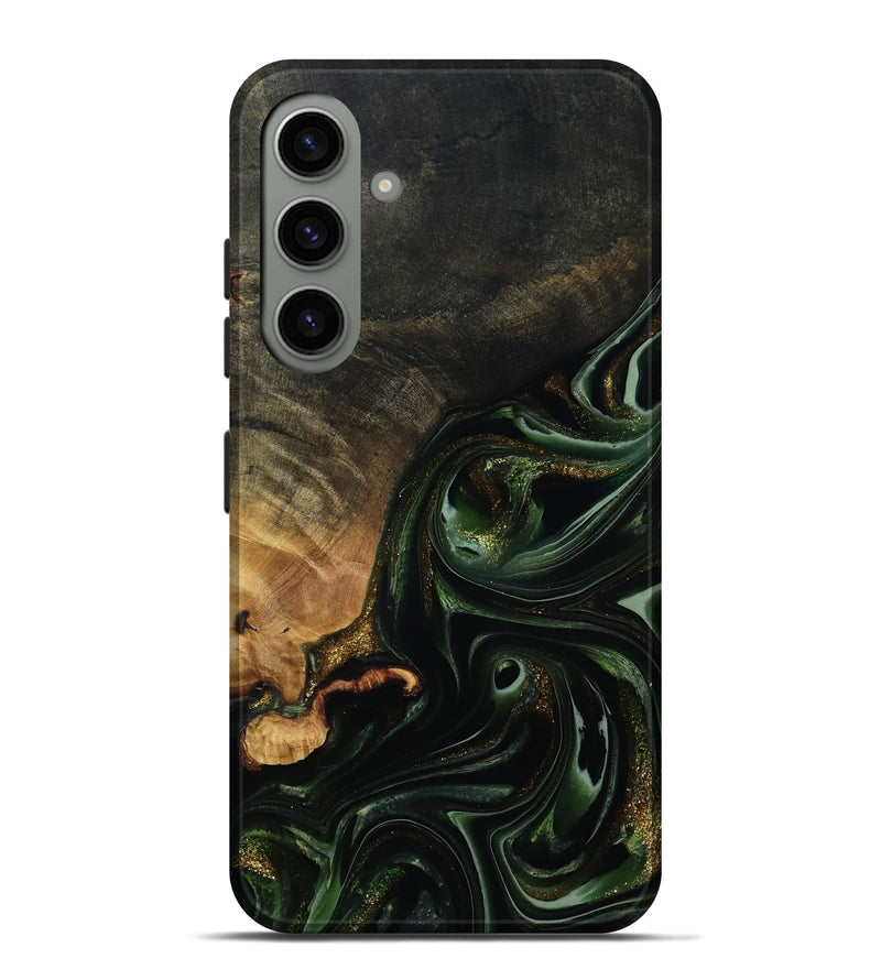 Galaxy S24 Plus Wood Live Edge Phone Case - Cordie (Green, 815463)