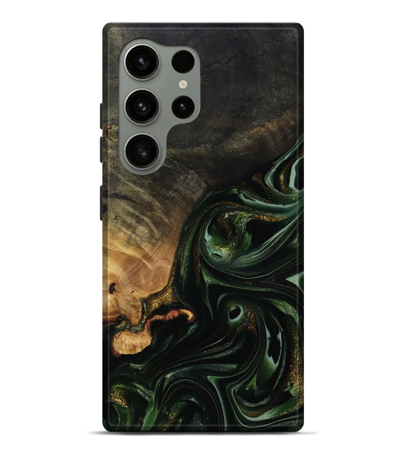 Galaxy S24 Ultra Wood Live Edge Phone Case - Cordie (Green, 815463)