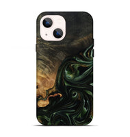 iPhone 13 Wood Live Edge Phone Case - Cordie (Green, 815463)