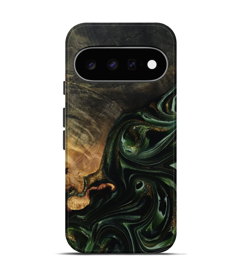Pixel 11 Wood Live Edge Phone Case - Cordie (Green, 815463)