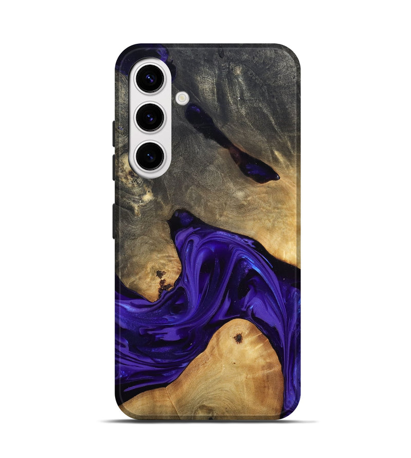 Galaxy S25 Wood Live Edge Phone Case - Danika (Purple, 815471)