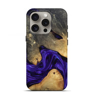 iPhone 16 Pro Wood Live Edge Phone Case - Danika (Purple, 815471)