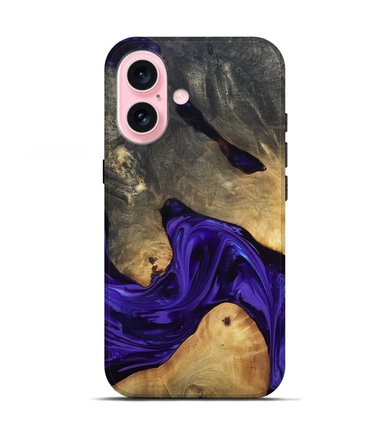 iPhone 17 Wood Live Edge Phone Case - Danika (Purple, 815471)