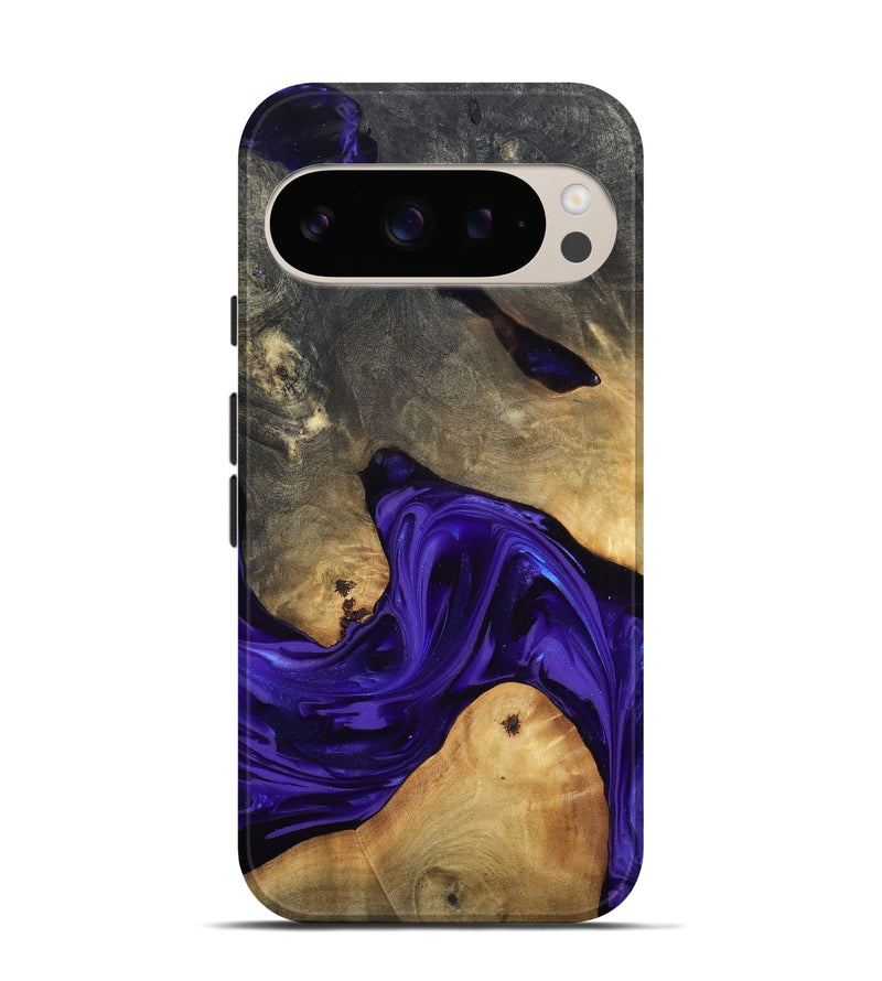 Pixel 9 Pro Wood Live Edge Phone Case - Danika (Purple, 815471)