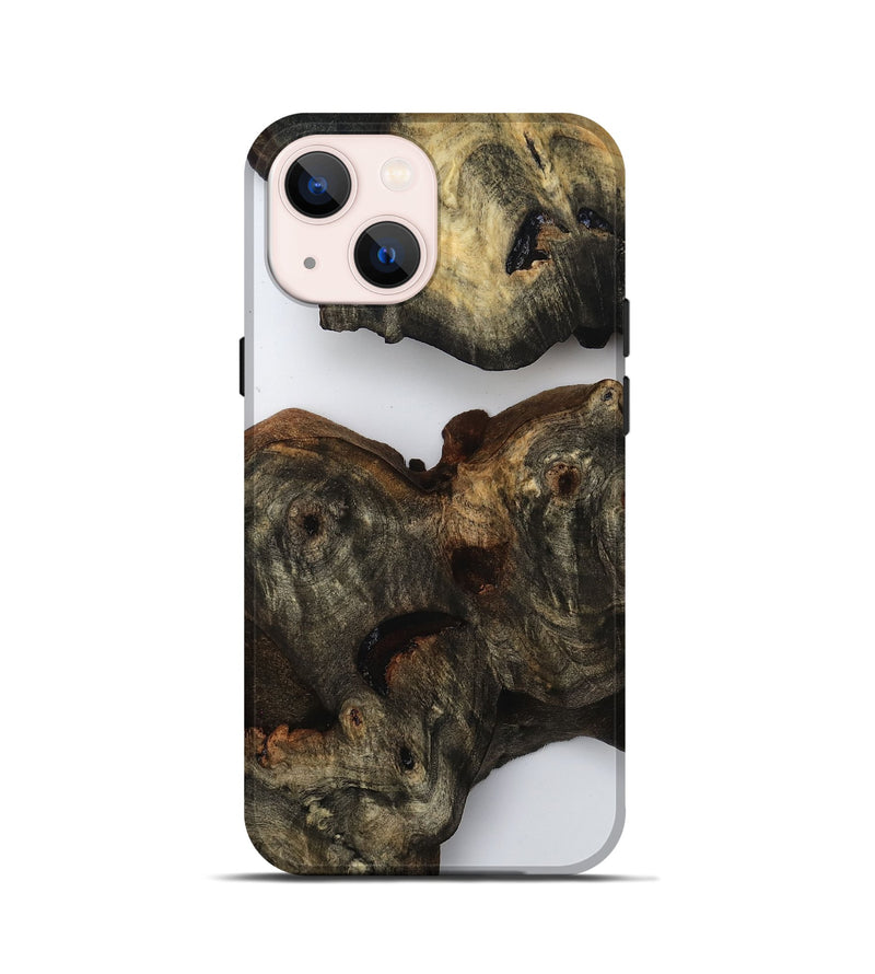 iPhone 13 mini Wood Live Edge Phone Case - Minta (Clear, 815474)