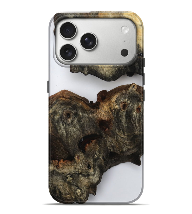 iPhone 17 Pro Max Wood Live Edge Phone Case - Minta (Clear, 815474)