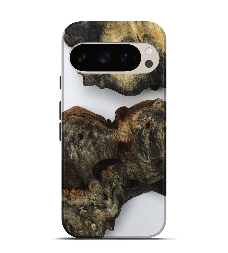 Pixel 9 Wood Live Edge Phone Case - Minta (Clear, 815474)