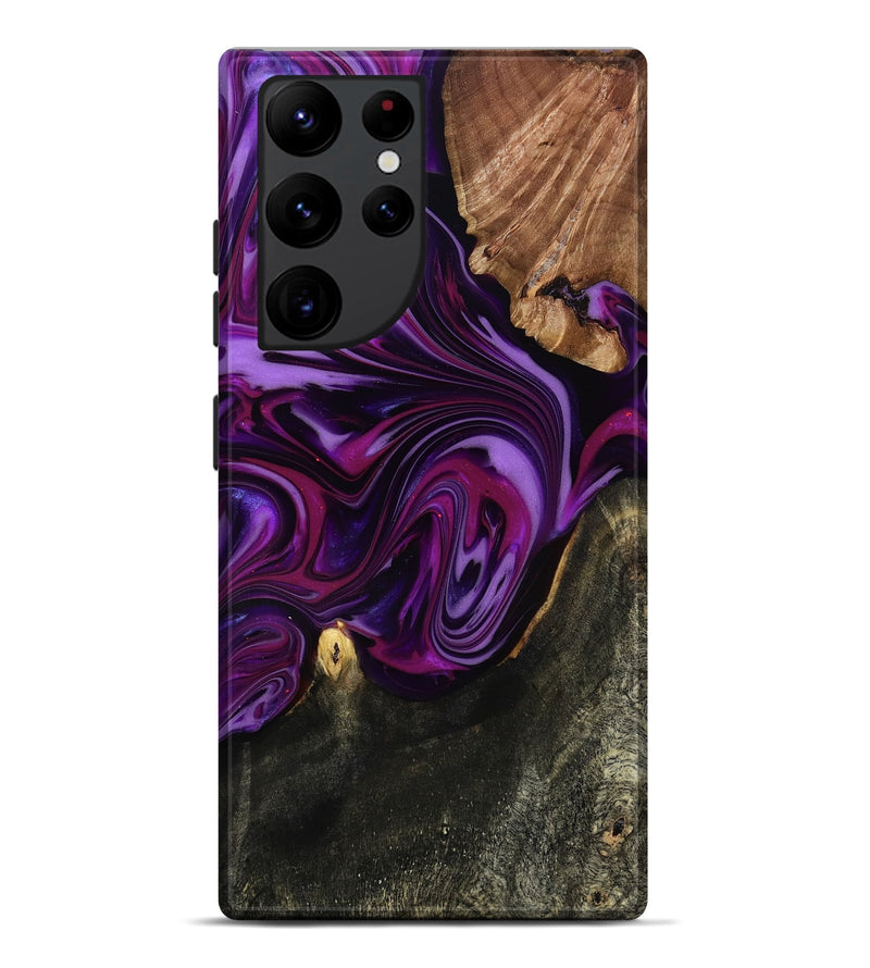 Galaxy S22 Ultra Wood Live Edge Phone Case - Osvaldo (Purple, 815476)