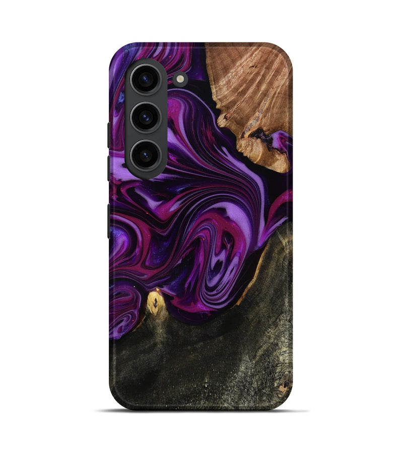 Galaxy S23 Wood Live Edge Phone Case - Osvaldo (Purple, 815476)