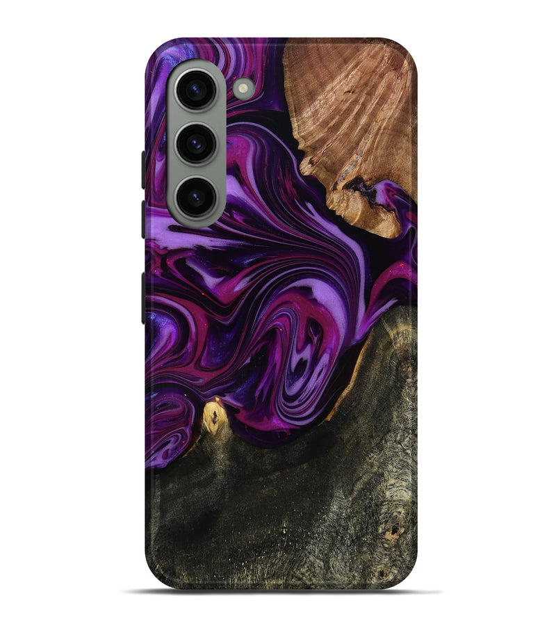 Galaxy S23 Plus Wood Live Edge Phone Case - Osvaldo (Purple, 815476)