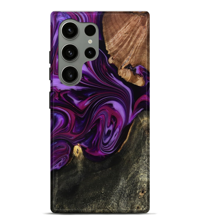 Galaxy S24 Ultra Wood Live Edge Phone Case - Osvaldo (Purple, 815476)