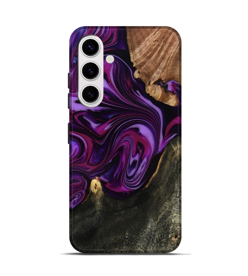 Galaxy S25 Wood Live Edge Phone Case - Osvaldo (Purple, 815476)