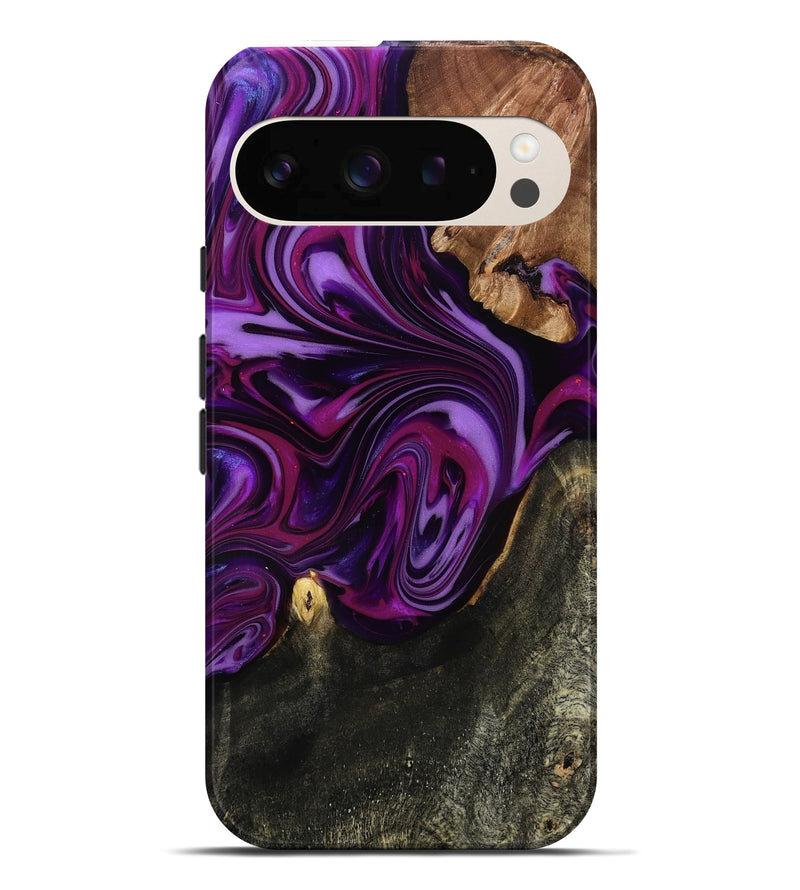 Pixel 10 Pro XL Wood Live Edge Phone Case - Osvaldo (Purple, 815476)